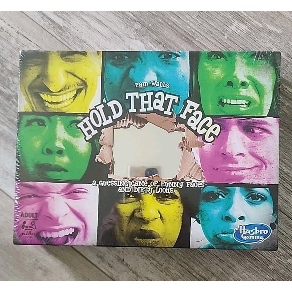 HASBRO Hold That Face Game Funny Faces And Dirty Looks Sealed Adult Party Game